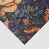 Vintage Vlinder Wilde Bloem (11) Tissuepapier (Detail)