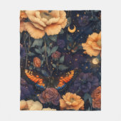 Vintage Vlinder Wilde Bloem (2) Fleece Deken (Voorkant)