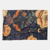 Vintage Vlinder Wilde Bloem (2) Theedoek (Horizontaal)