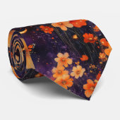 Vintage Vlinder Wilde Bloem (3) Stropdas (Opgerold)