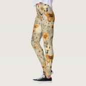 Vintage Vlinder Wilde Bloem (4) Leggings (Links)
