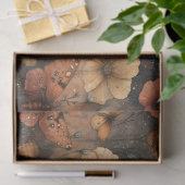 Vintage Vlinder Wilde Bloem (5) Tissuepapier (Geschenk)