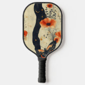 Vintage Vlinder Wilde Bloem (6) Pickleball Paddle (Achterkant)