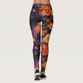 Vintage Vlinder Wilde Bloem (7) Leggings (Achterkant)