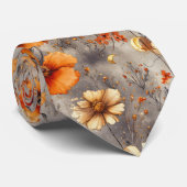 Vintage Vlinder Wilde Bloem (8) Stropdas (Opgerold)