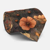 Vintage Vlinder Wilde Bloem (9) Stropdas (Opgerold)