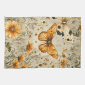Vintage Vlinder Wilde Bloem (9) Theedoek (Horizontaal)