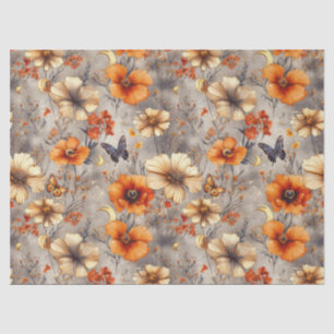 Vintage Vlinder Wildflower (1) Tissuepapier