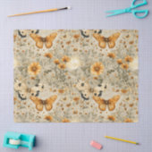 Vintage Vlinder Wildflower (4) Tissuepapier (Craft)