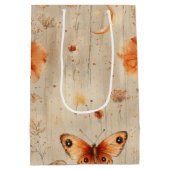 Vintage Vlinder Wildflower (9) Medium Cadeauzakje (Achterkant)