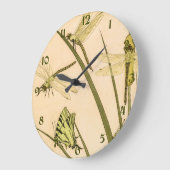 Vintage Vlinders & Libellen Grote Klok (Hoek)