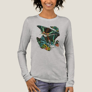 Vintage vlinders van E.A. Séguy in het groen Tri-Blend Shirt