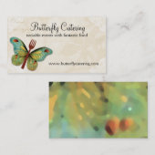 vintage vlindervorkkok catering visitekaartje (Voorkant / Achterkant)