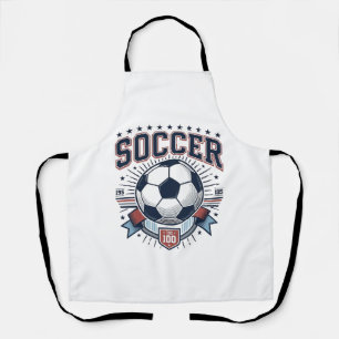 Vintage Voetbal Embleem Shirt Ontwerp_1 Schort
