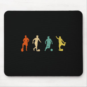 Vintage Voetbal Grafisch Ontwerp Futbol Voetbal Muismat