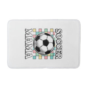 Vintage Voetbal Mama Gravure Shirt Ontwerp_1 Badmat