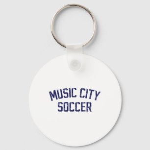 Vintage Voetbal Nashville Music City Voetbal Retro Sleutelhanger