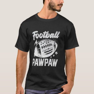 Vintage voetbal papajagaven voor Vaderdag Papa T-shirt