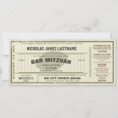Vintage Voetbal Pas Bar Mitzvah Kaart (Voorkant)