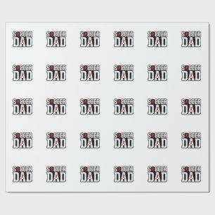 Vintage Voetbal Vader Gedistroyeerde Sport Typogra Cadeaupapier