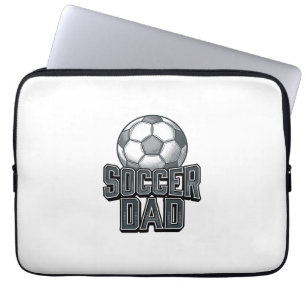 Vintage Voetbal Vader Vet Graveren Shirt Ontwerp_1 Laptop Sleeve