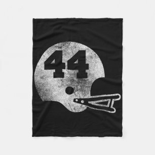Vintage voetbalshirt nummer 44 Spelersnummer Fleece Deken