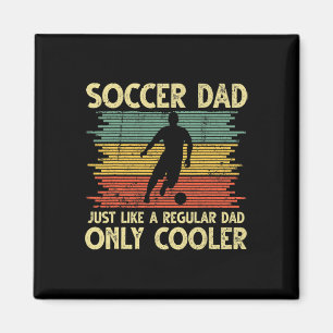 Vintage Voetbalvader Net Als Een Gewone Vader Alle Magneet