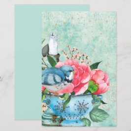 Vintage vogel aquarel decoupage scrapbook papier