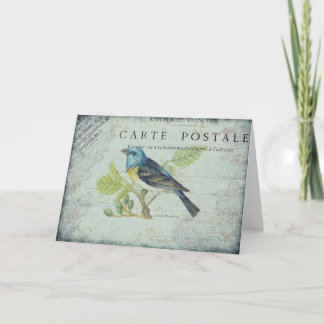 Vintage Vogel Kaart