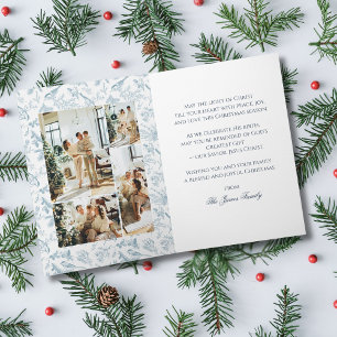 Vintage Vogel & Pijnboom Kerstmappkaart Kaart