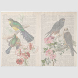 Vintage Vogel Serie Design 6 Tissuepapier