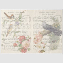 Vintage Vogel Serie Design 7 Tissuepapier