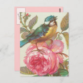Vintage vogelBriefkaart Briefkaart (Voorkant / Achterkant)