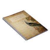 vintage vogelgezang van dankbaarheid notitieboek (Rechterzijde)