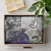 Vintage Vogelkooi Hoed Bloemendecoupage Tissuepapier (Geschenk)