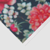 Vintage Vogelkooi Hoed Bloemendecoupage Tissuepapier (Detail)