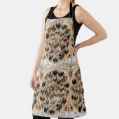 Vintage vogelkuikens en roosters schort (Insitu)