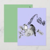 Vintage Vogels Briefkaart (Voorkant / Achterkant)