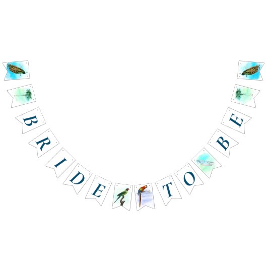 Vintage vogels bruiloftfeest bunting vlag vlaggetjes (Alle)