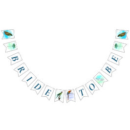 Vintage vogels bruiloftssluiting bunting banner