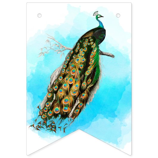 Vintage vogels bruiloftssluiting bunting vlag vlaggetjes (Eerste vlag)