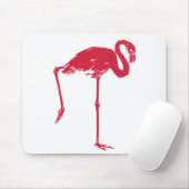 Vintage Vogels, een Roze Flamingo met Eén Been Omh Muismat (Met muis)