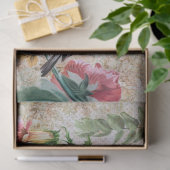 Vintage vogels en vlinderephemera ontkoppeling tissuepapier (Geschenk)