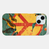 Vintage Vogels en Vredessymbool Hoesje (Achterkant (horizontaal))