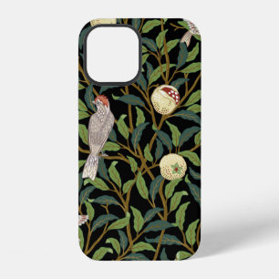 Vintage vogels in gebladerte met vogels en vruchte iPhone 12 hoesje