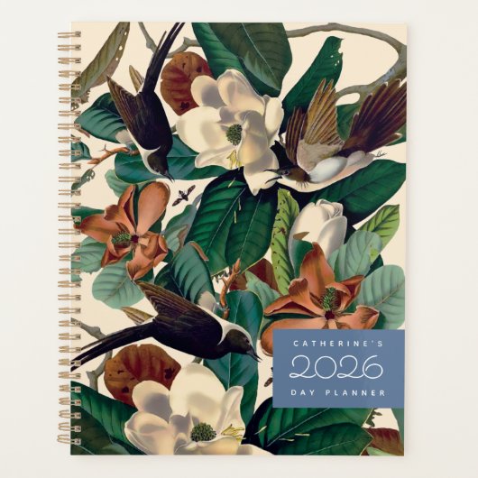 Vintage Vogels met Magnolia 2026 Dagplanner Planner (Voorkant)