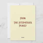 Vintage vogelstand - zeezonen - groeten feestdagenkaart (Achterkant)