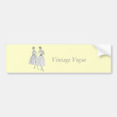 Vintage Vogue Bumpersticker (Voorkant)
