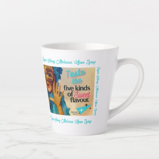 Vintage Voices Latte Mok (Rechts)