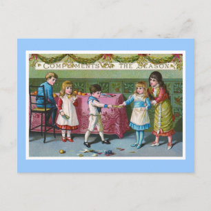 vintage "Volgorde van het seizoen" Briefkaart